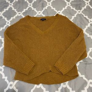AE Cropped Mustard Sweater